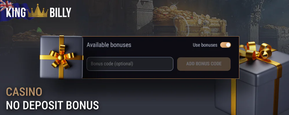 King Billy Casino Bonus code