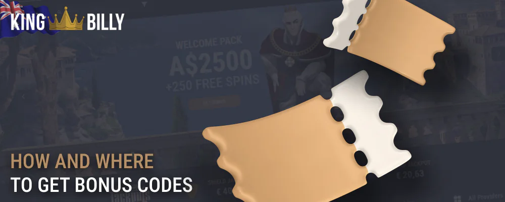 Where to get King Billy bonus codes