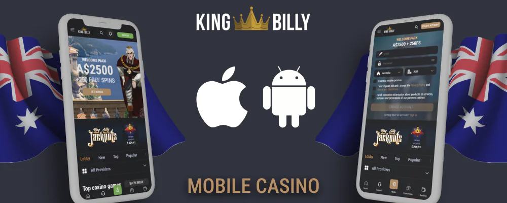 King Billy Casino Mobile App