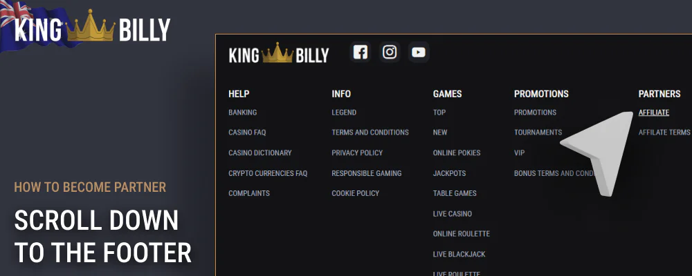 Scroll down to the King Billy footer